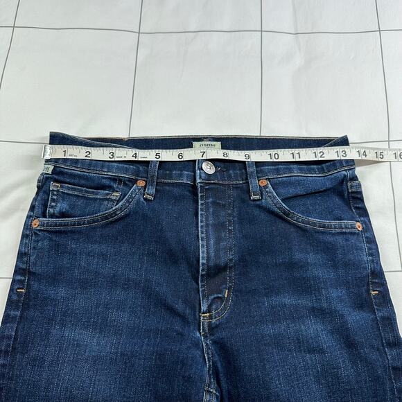 Citizens of Humanity Jeans Womens 27 Blue Skyla Cigarette Mid Rise Loveland Dark - Picture 8 of 13